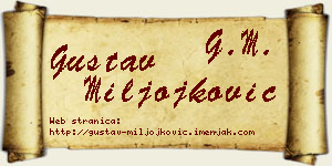 Gustav Miljojković vizit kartica